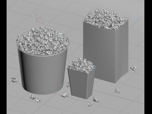popcorn 3d collection Modelo 3D