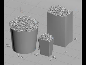 popcorn 3d collection 3D Model