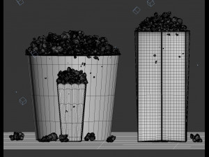 popcorn 3d collection Modelo 3D