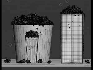 popcorn 3d collection 3D Model