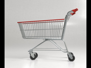 shopping supermarket cart Modelo 3D