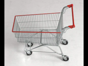 shopping supermarket cart 3D Model