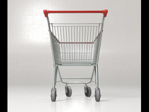 shopping supermarket cart Modelo 3D