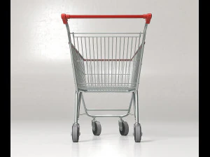 shopping supermarket cart 3D Model