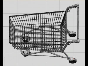 shopping supermarket cart 3D Model