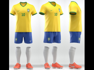 soccer team uniform Model 3D