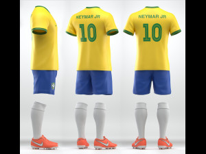 soccer team uniform Model 3D
