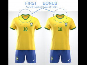 soccer team uniform Model 3D