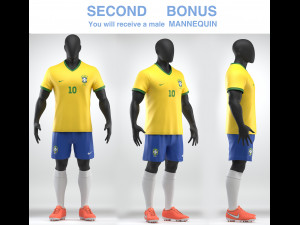 soccer team uniform Model 3D
