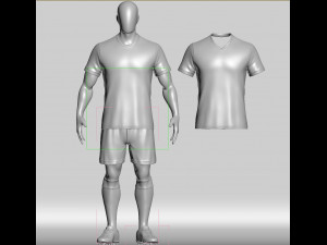 soccer team uniform Model 3D