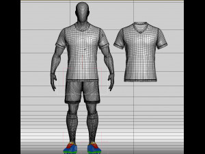 soccer team uniform Model 3D