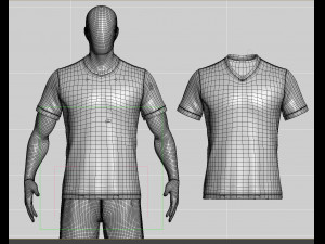 soccer team uniform Model 3D