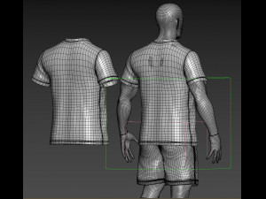 soccer team uniform Model 3D