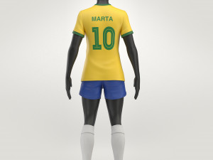 womens soccer uniform Modelo 3D