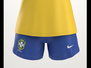 womens soccer uniform Modelo 3D