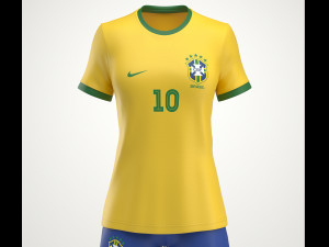 womens soccer uniform Modelo 3D