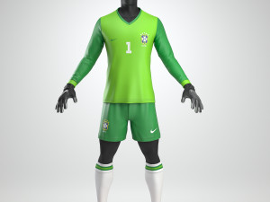 goalkeeper soccer uniform Model 3D
