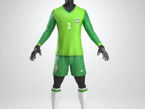 uniforme de goleiro de futebol Modelo 3D