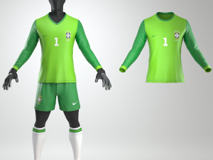 goalkeeper soccer uniform 3D Model