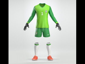 goalkeeper soccer uniform 3D Model