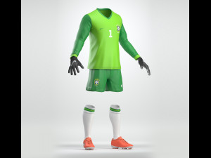 goalkeeper soccer uniform 3D Model