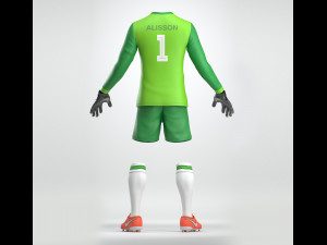goalkeeper soccer uniform 3D Model