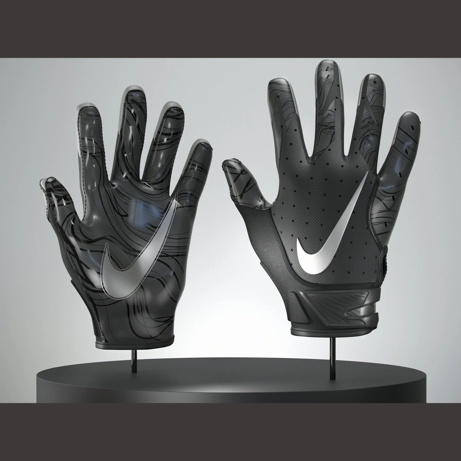 football glove 3D Model .c4d .max .obj .3ds .fbx .stl .blend