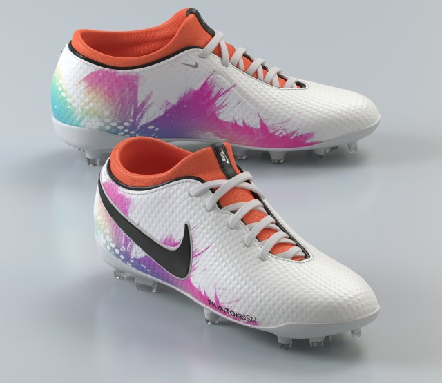 football boots 3D 模型 .c4d .max .obj .3ds .fbx .stl .blend 