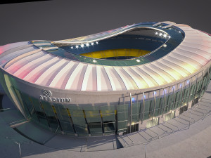 football soccer stadium 3D मॉडल