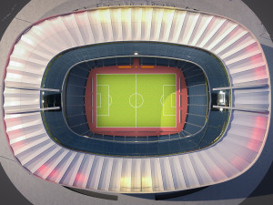 football soccer stadium 3D मॉडल