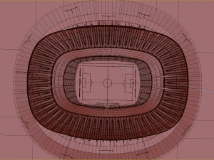 football soccer stadium 3D मॉडल