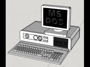 pc xt &mdash; работает как монитор ПК 3D Принт Модель