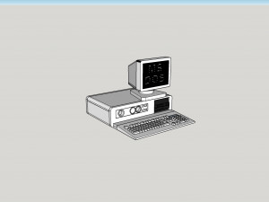 pc xt - works as pc monitor Modello di stampa 3D