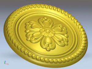 dekorative Rosette 3D Modell