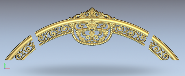 headboard decor 3D Model .c4d .max .obj .3ds .fbx .stl .blend 