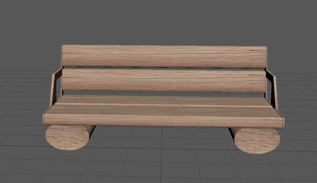 bench 3D Model .c4d .max .obj .3ds .fbx .stl .blend 