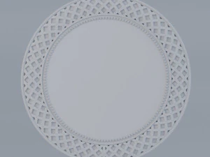 bronze round wall mirror 3D Model