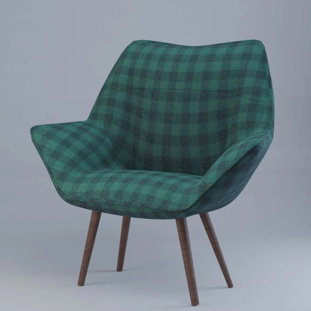 armchair 3D Model .c4d .max .obj .3ds .fbx .stl .blend 