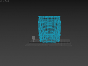 wooden barrel Modèle 3D