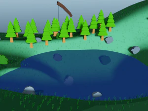 toon terrain set 3D Model