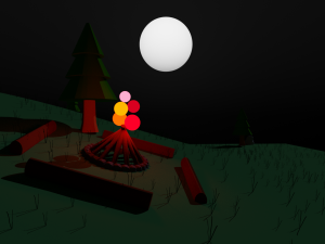 toon terrain set Model 3D