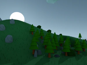 toon terrain set 3D Model