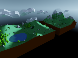 toon terrain set expanded 3D Model