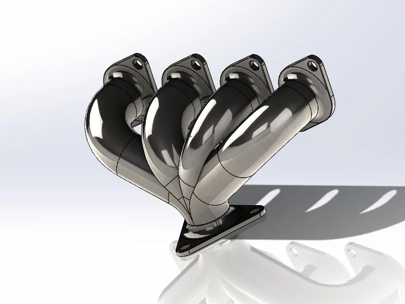 exhaust manifold 3D Print Model .c4d .max .obj .3ds .fbx .stl .blend 