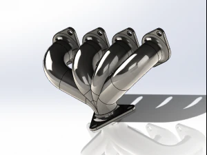 exhaust manifold 3D Print Model