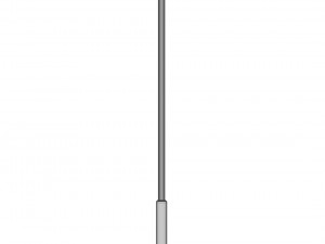 cast iron street light lamp with 2 luminaries Modèle 3D