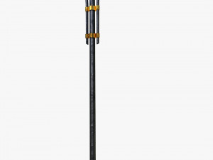 modern cast iron street light lamp with 2 luminaries 3D Модель