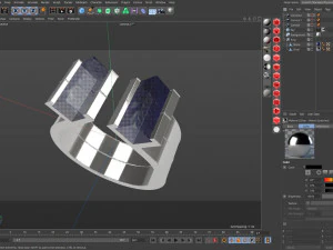 blue lapis silver ring 3D Model