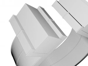 blue lapis silver ring 3D Model
