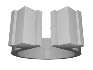 blue lapis silver ring 3D Model